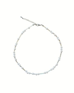 (panning made) Pearl beads necklace